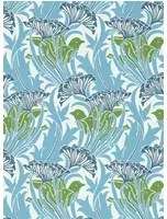Morris & Co Tapete Laceflower - Garden Green/ Lagoon