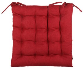 Cuscino sedia rosso 42x42 cm idrorepellente