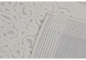 SET 2x Tappeto bagno PIANTE 60x100 cm bianco