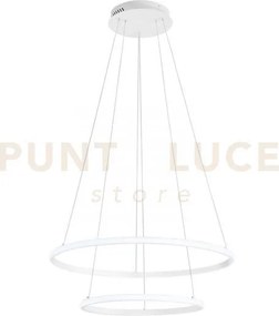 Lampadario a sospensione led axis bianca 31w 3360lm cct 3000 4000 6...