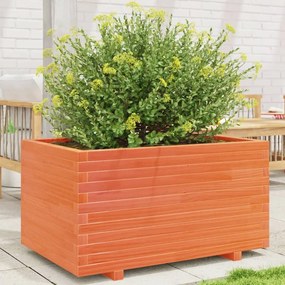 Fioriera Giardino Marrone Cera 90x60x49,5cm Legno Massello Pino /