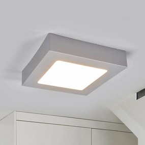 Arcchio Plafoniera LED Marlo argento 3.000K angolare 18 cm