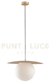 Lampadario a sospensione chaplin oro 1 luce attacco e27 45x45x159,8...