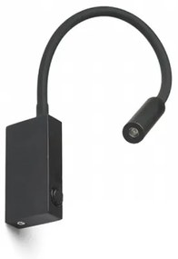 RED - Design Rendl - R12945 - Lampada LED flessibile EKE LED/3W/230V nera