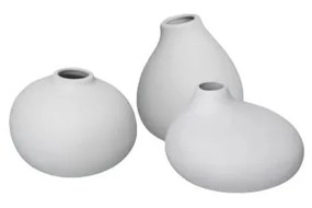 Vasi in porcellana bianca in set di 3 pezzi (altezza 9 cm) Nona - Blomus
