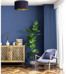 Duolla - Plafoniera ROLLER 1xE27/15W/230V diametro 40 cm blu/oro