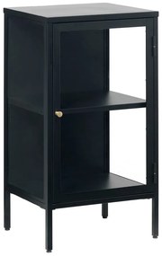 Vetrina nera in metallo 45x85 cm Carmel - Unique Furniture