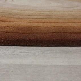 Tappeto in lana color mattone 200x290 cm Puddle Ombre Wool - Flair Rugs