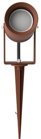 Faretto con Picchetto e Supporto GU10 IP67 Alluminio e Vetro - Corten