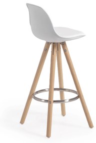 Kave Home - Sgabello Slad bianco alto 65 cm