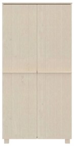 Armadio hamar miele 89x50x180 cm in legno massello di pino