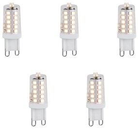 Set di 5 Lampadine LED G9 dimmerabili 1.2W 100 lm 2700K