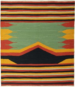 Kilim Tappeto 100 x 90 (Iran) Tessuto A Mano