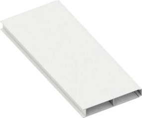 Doga per pannelli ALBA Maia aperta bianco in alluminio H 12 x L 148 cm x Sp 20 mm, 4 pezzi