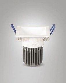 Toodle faretto incasso quadrato  2700k 1220lm 11w dimmerabile bianco