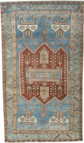 Hamedan Tappeto 240 x 140 Blu (Iran) Annodato A Mano