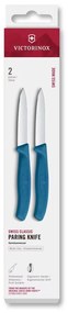 Victorinox - Set di coltelli per verdure SWISS CLASSIC 8 cm, 2 pezzi, blu