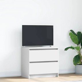 Mobile Porta Tv Bianco 60x35x54 Cm İn Legno Multistrato /