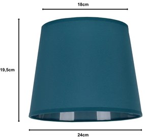 Duolla - Paralume per lampada da tavolo CLASSIC M E27 Ø 24 cm turchese