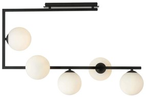 Lampadario da Soffitto SOMA 5 Black Grafite e Black White E14 Colore Grafite