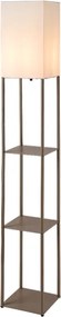 Brilagi - Lampada da terra con ripiani GRADUS 1xE27/40W/230V 150 cm grigia/beige