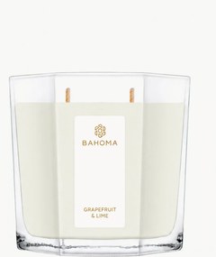 Candela profumata fatta a mano a due stoppini Pearl (pompelmo, lime)