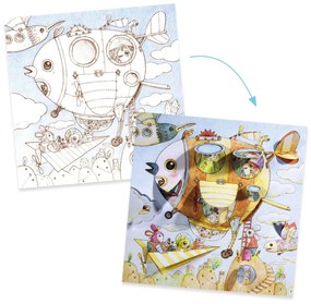 Disegni da colorare con sorpresa - Animali in gita