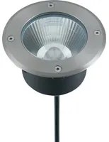 Incasso LED WALK 12W rotondo in acciaio inox luce calda 14 cm.