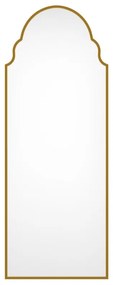 Grande specchio vintage L. 60 x H. 160 cm in Metallo Dorato - KARIAN