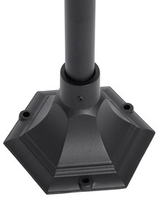 Lanterna da esterno classica nera 135 cm IP44 - Berta