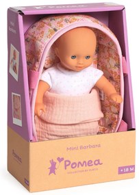 Mini Pomea - bambola Barbara in cestino trapuntato