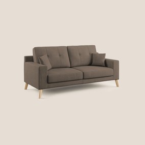 Danish divano moderno in tessuto morbido impermeabile T02 marrone