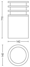 Philips 17403/93/P0 - LED Lampada dimmerabile Hue LUCCA 1xE27/9,5W/230V IP44