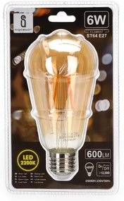 Lampadina LED ST64 E27/6W/230V 2200K - Aigostar