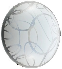 Plafoniera neoclassico Anelli bianco IP20, 3XE27