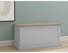 Cassapanca grigia 90x45 cm Binz - Støraa