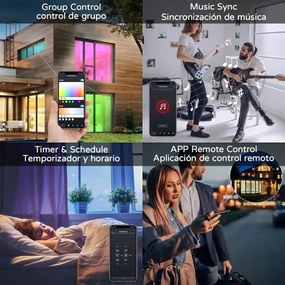 Immax NEO 07169-W60 - LED RGB Lampada dimmerabile TUDO 65W/230V Wi-Fi Tuya + +TC