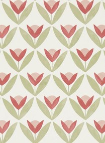Scion Carta da parati Tulip Trellis - Berry