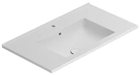 Ceramica Globo Anita Lavabo 81x46 Sospeso in ceramica Bianco lucido