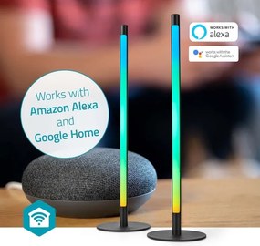 Nedis WIFILD10RGBW-SADA 2xLED RGBIC lampada da tavolo LED 36W 2700-6500K+DO