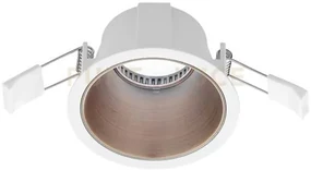 Gfa622- faretto da incasso bianco opaco e rame 1 luce attacco gu10 ...