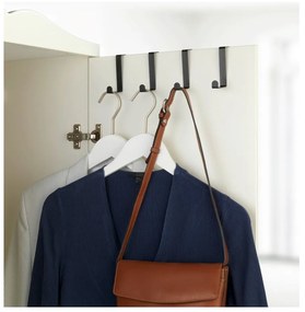 Set di 4 ganci per porte in nero opaco - Wenko