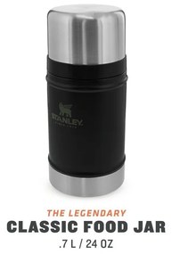 Borraccia termica nera in acciaio inox 700 ml Legendary Classic Black – Stanley