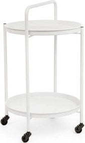 Tavolino da servizio in acciaio ø 44,5 cm Austin – Bizzotto