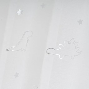 Tenda sottile bianca/argentata 140x260 cm Dinos – Casa Selección