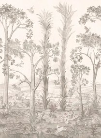 GP & J Baker Carta da parati panoramica Tall Trees - Sepia