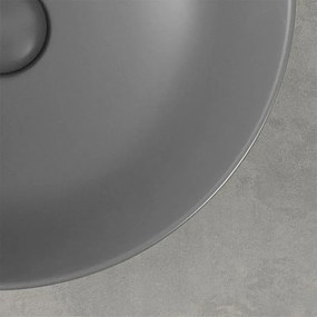 Mensola porta lavabo grigio cemento per lavabi da appoggio da 80 cm serie Master