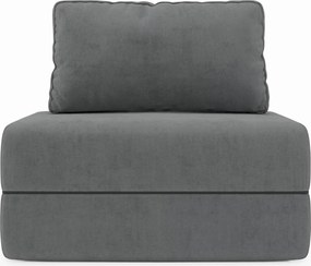 Rift poltrona letto con materasso alto 22 cm e memory foam - schienale mobile e tessuto smacchiabile T31