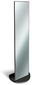 Specchio rettangolare nero 40 x 160 cm