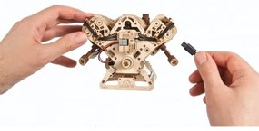 Ugears - Puzzle meccanico 3D in legno Motore V8